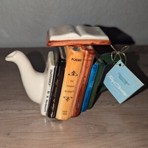 Tony Carter Poetry Mini Teapot 2002 Made In England